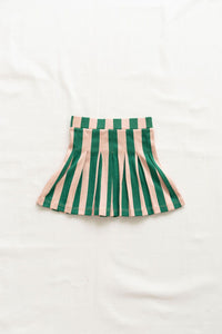 Fin & Vince - Pleated Skirt - Watermelon Stripe