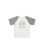 Load image into Gallery viewer, Rylee + Cru - Raglan Tee - Beachy - Aqua