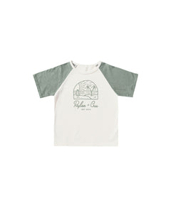 Rylee + Cru - Raglan Tee - Beachy - Aqua