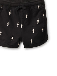 Tea Collection - Baby Sport Shorts - Lightning Bolts in Black