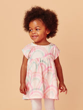 Load image into Gallery viewer, Tea Collection - Empire Baby Dress - Island Rainbow in Chalk
