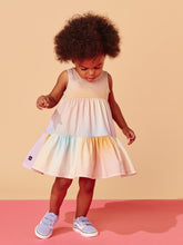 Load image into Gallery viewer, Tea Collection - Tiered Tank Baby Dress - Rainbow Gradient
