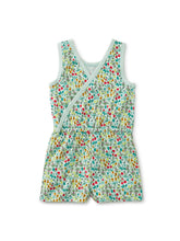 Load image into Gallery viewer, Tea Collection - Reversible Wrap Romper - Island Fruit in Green