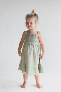 Raised By Water - The Louise Dress - Sage Green