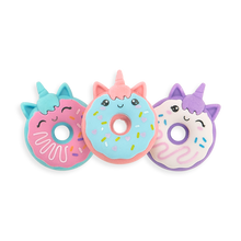Load image into Gallery viewer, Magic Bakery Unicorn Donuts Scented Erasers - Set of Three