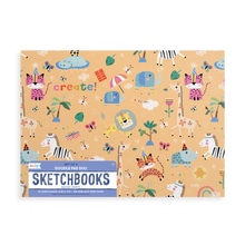 Load image into Gallery viewer, Ooly - Doodle Pad Duo Sketchbooks: Safari Party Set of 2