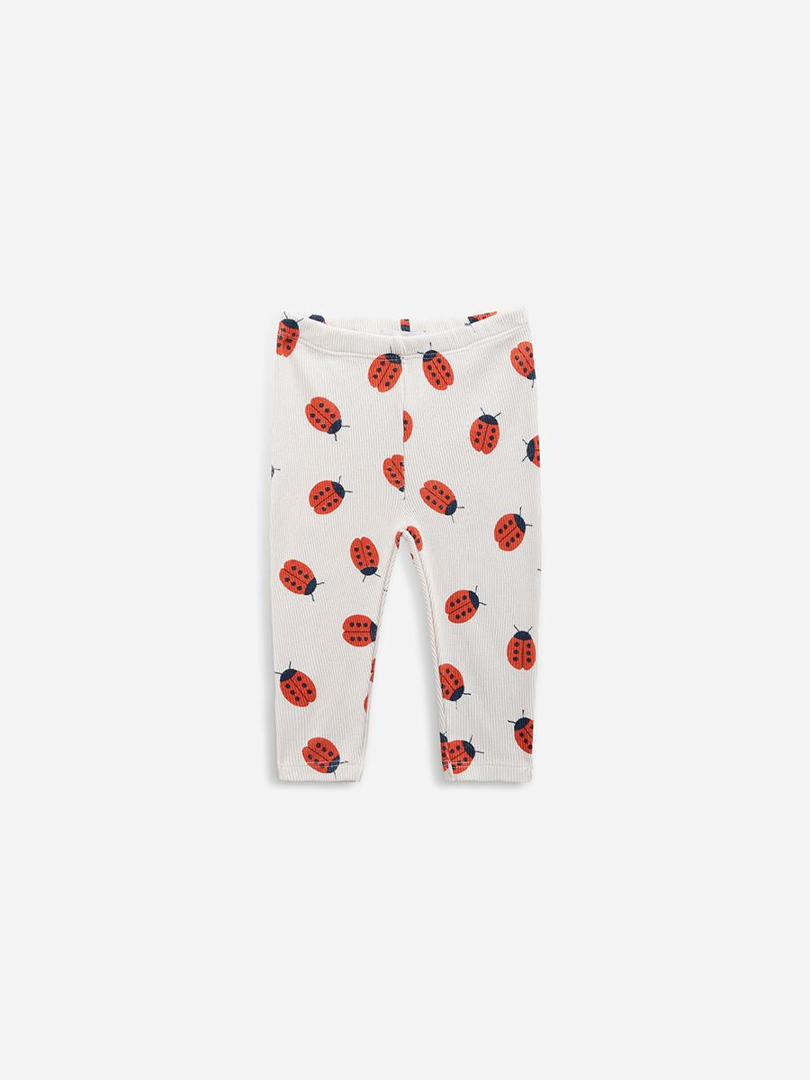 BOBO CHOSES - Lady Bug All Over Leggings - Offwhite