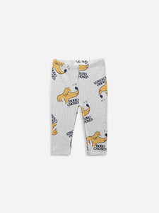 BOBO CHOSES - Sniffy Dog All Over Leggings - Heather Grey