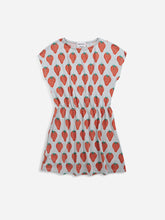 Load image into Gallery viewer, BOBO CHOSES - Strawberry All Over Short Sleeve Dress - Light Grey