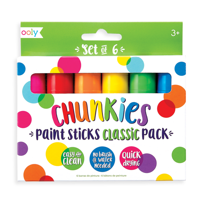 Chunkies Paint Sticks Pack Set of 6 - Classic