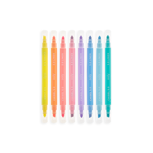 Ooly - Pastel Liners Double Ended Markers - Set of 8