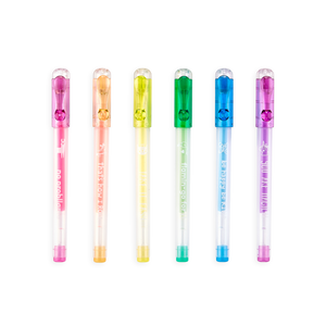 Ooly - Funtastic Friends Scented Colored Mini Gel Pens - Set of 6