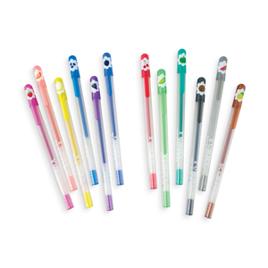 Yummy Yummy Scented Colored Glitter Pens - Set of 12
