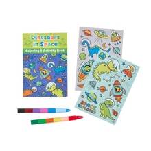 Load image into Gallery viewer, Ooly - Mini Traveler Coloring &amp; Activity Kit - Dinosaurs in Space
