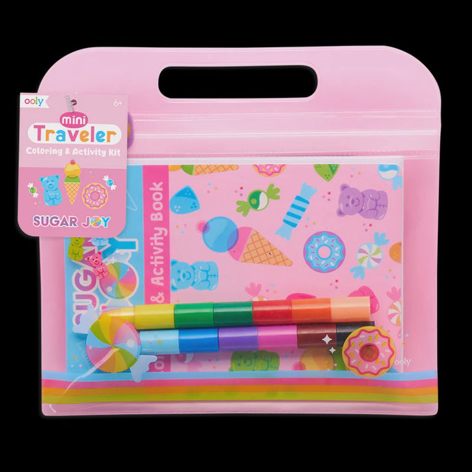 Ooly - Mini Traveler Coloring & Activity Kit - Sugar Joy