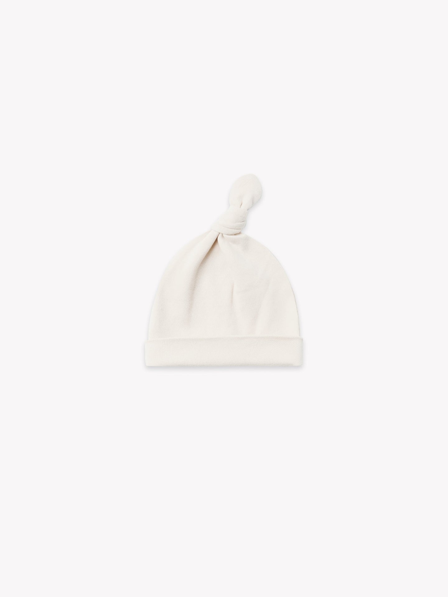 Organic Knotted Baby Hat - Ivory