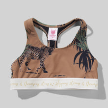 Load image into Gallery viewer, Mirage Bar Crop Top - Palm Leopard