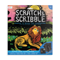 Ooly - Scratch & Scribble Art Kit - Colorful Safari