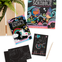 Load image into Gallery viewer, Ooly - Mini Scratch &amp; Scribble Art Kit: Funtastic Friends