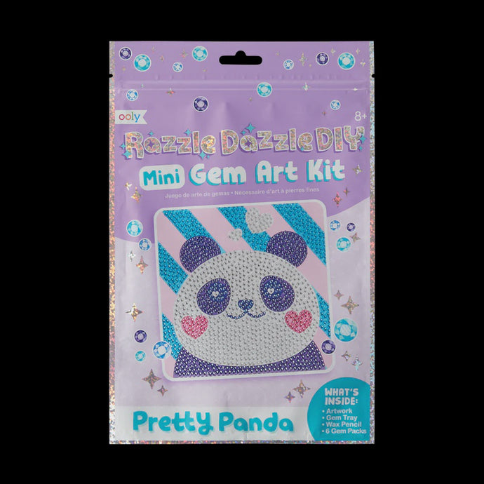 Ooly - Razzle Dazzle DIY Mini Gem Art Kit - Pretty Panda
