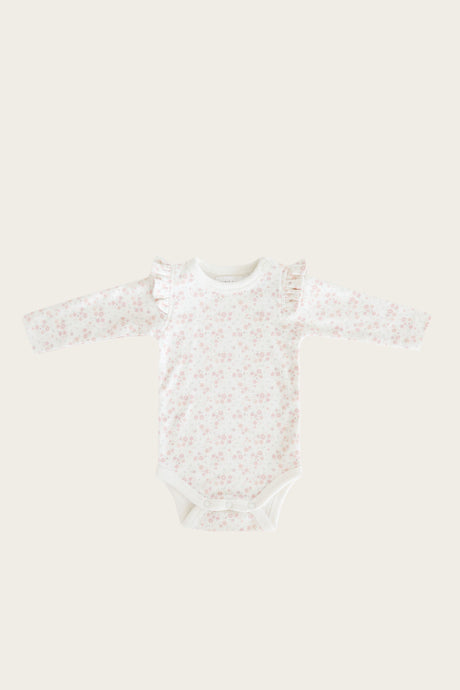 Jamie Kay - Organic Frill Long Sleeve Bodysuit - Primrose Floral