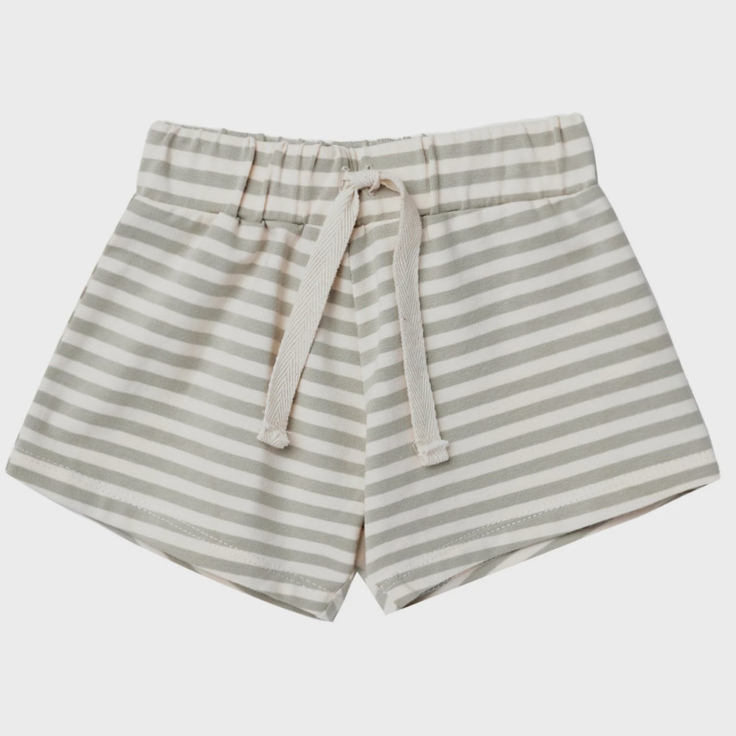 Quincy Mae - Jersey Short - Pistachio Stripe