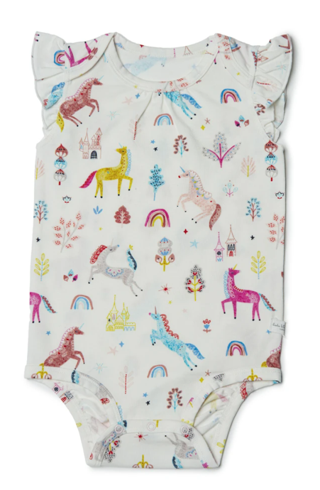Girl's Bodysuit in TENCEL - Unicorn Dream