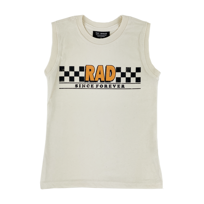 Tiny Whales - RAD Muscle Tee - Natural