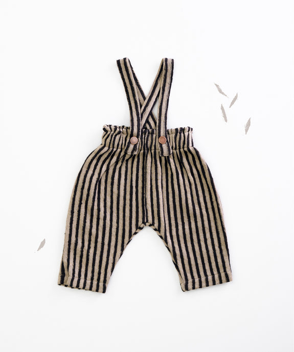 Play Up - Organic Striped Suspender Trousers - Jeronimo