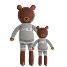 Load image into Gallery viewer, Cuddle + Kind - Oliver the Brown Bear Hand Knit Doll - Little 13&quot;