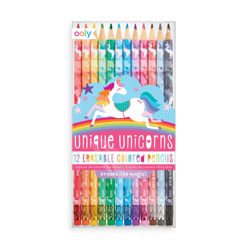 Ooly - Unique Unicorns Erasable Colored Pencils - Set of 12