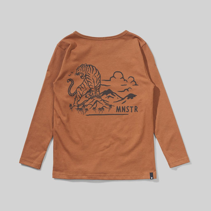 Munsterkids - Mkfuji Long Sleeve Tee - Tan