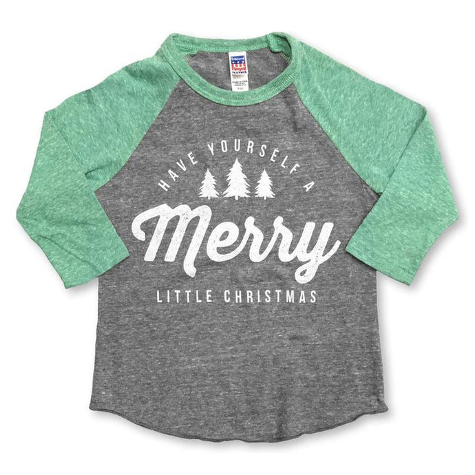 Rivet Apparel Co. - Merry Little Christmas Baseball Tee