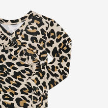Load image into Gallery viewer, Posh Peanut - Lana Leopard Tan - Ruffled Kimono Set
