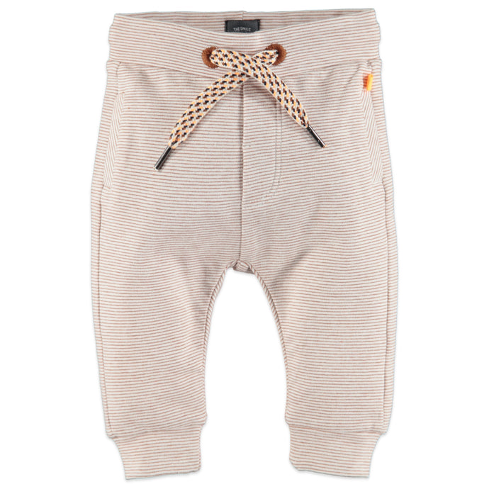 Babyface - Organic Baby Striped Joggers - Caramel