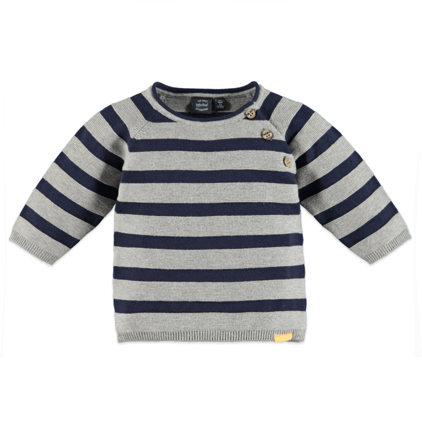 Babyface - Organic Baby Pullover - Grey Melee