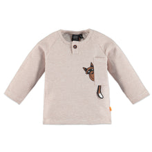 Load image into Gallery viewer, Babyface - Organic Baby Raccon Striped Long Sleeve - Caramel