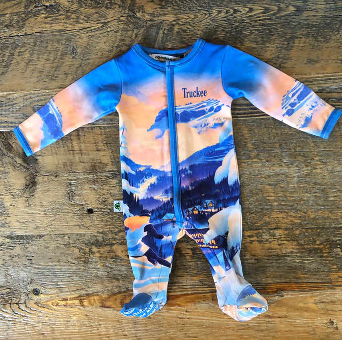 Inchworm Alley Organic Cotton Truckee Footie