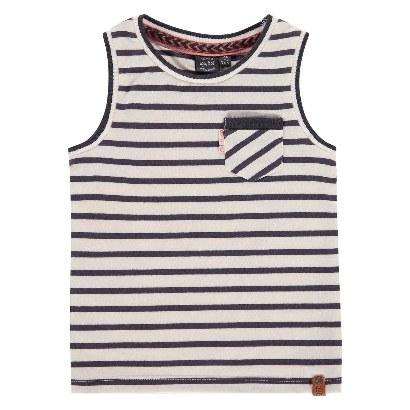 Babyface - Boys Striped Tank - Off White