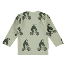 Load image into Gallery viewer, Babyface - Boys Long Sleeve Biking Monkey - Faded Green