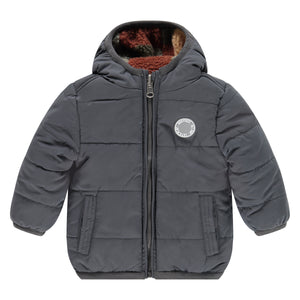 Babyface - Boys Reversible Jacket - Dark Grey-Camo