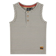 Load image into Gallery viewer, Babyface - Boys Tank Top - Basil / White Stripe