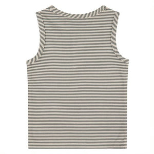 Babyface - Boys Tank Top - Basil / White Stripe