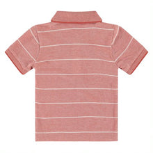 Load image into Gallery viewer, Babyface - Boys Polo - Terra Red / White Stripe
