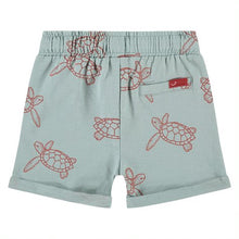 Load image into Gallery viewer, Babyface - Baby Boy Short - Sea Turtles - Gray Mint