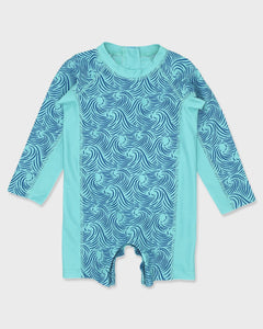 Feather 4 Arrow - Shorebreak L/S Baby Surf Suit/ Beach Glass