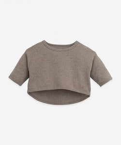 Play Up - Cotton/Recycled Short Sleeve Sweater - Pinha
