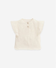 Load image into Gallery viewer, Play Up - Organic Cotton Lace Trim Tee - Dandelion