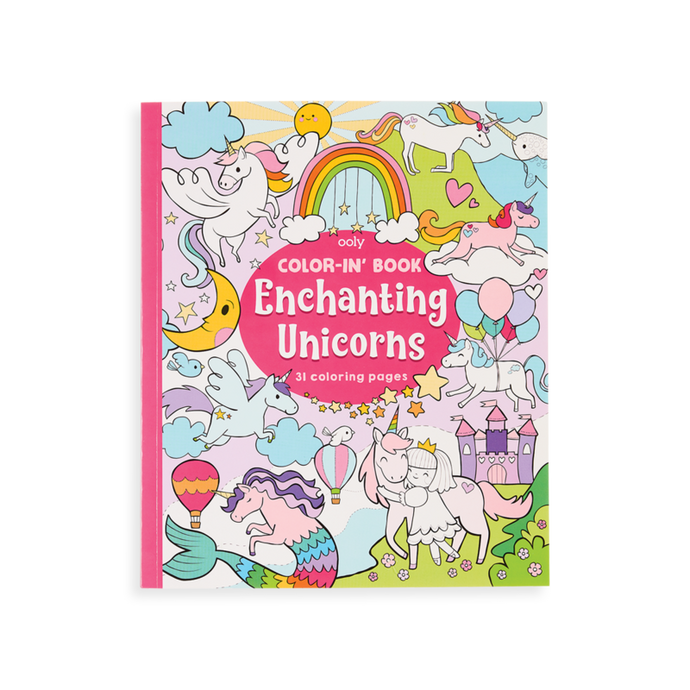 Color-in' Book - Enchanting Unicorns