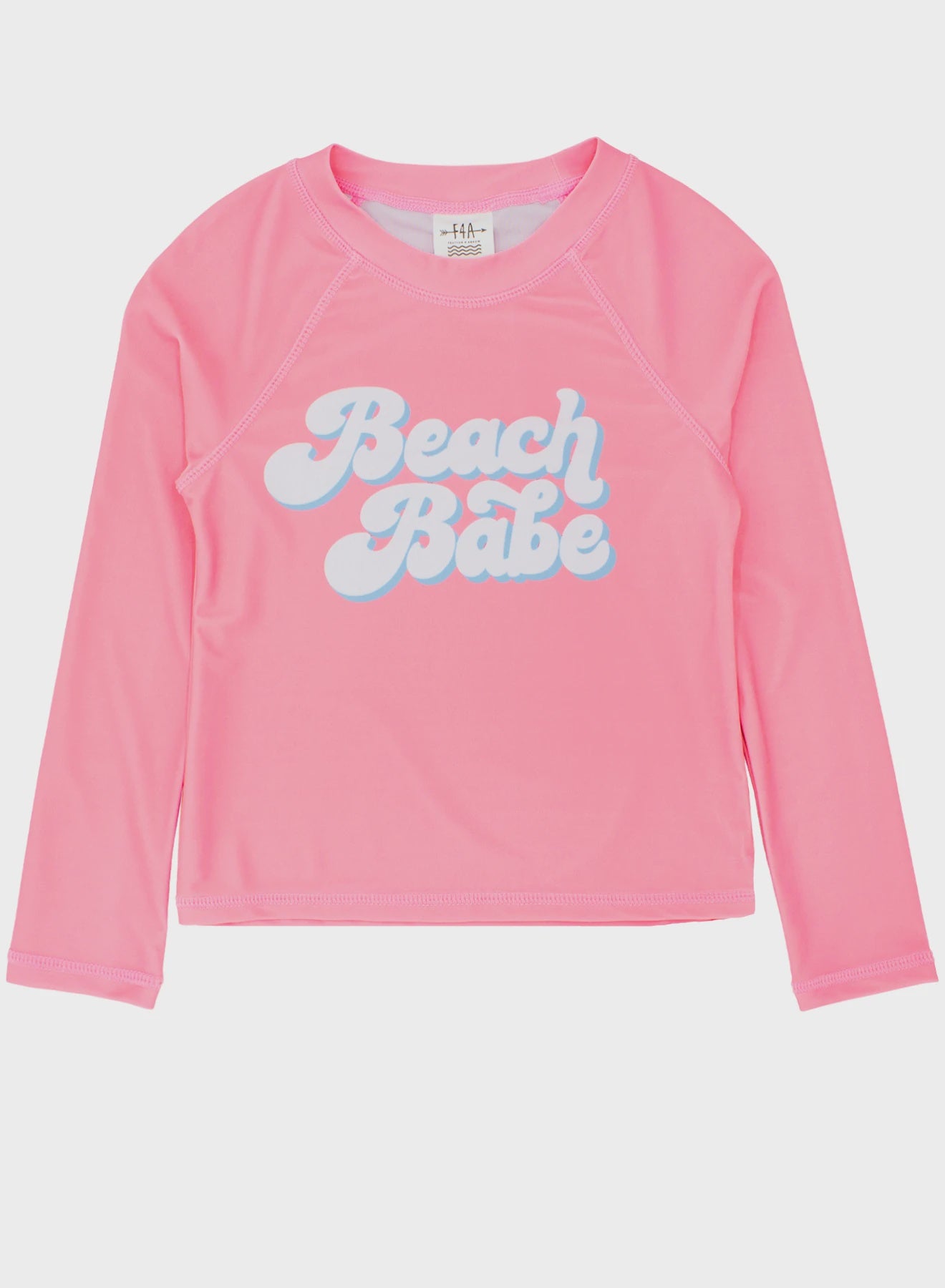 Feather 4 Arrow - Beach Babe Rash Top - Flamingo Pink